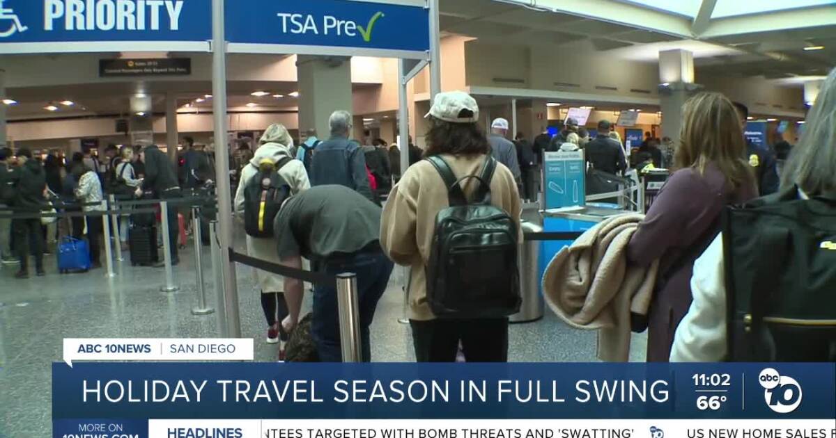 Busy Thanksgiving Eve for travelers at San Diego International Airport [Video]