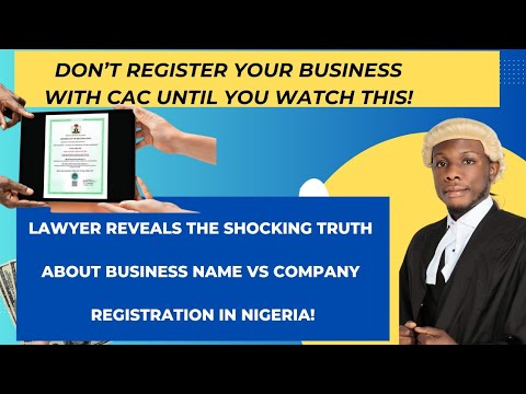 Business Name vs Company Registration in Nigeria: Key Differences Explained for 2024 [Video]