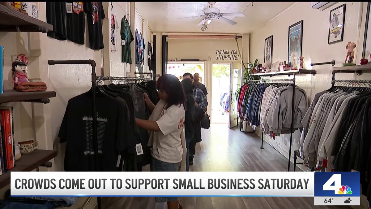 Crowds come out to support Small Business Saturday  NBC Los Angeles [Video]