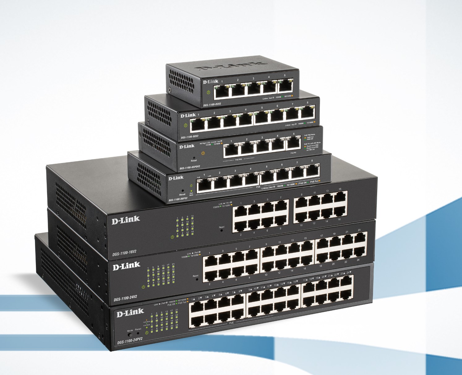 D-Link DGS-1100-8PV2 8-port, PoE+ (power over ethernet) switch  (networking review) [Video]