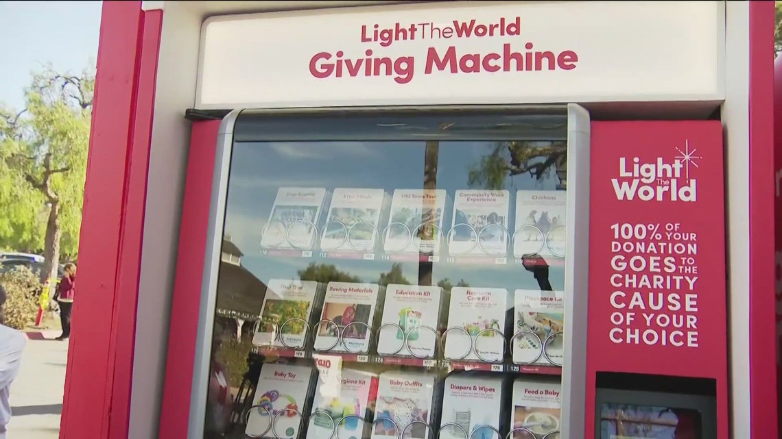 Unique vending machines in Old Town let visitors donate to local and global causes [Video]