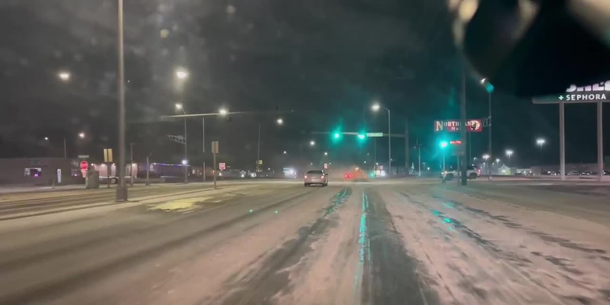 (RAW) Snow on Northland Ave in Appleton [Video]