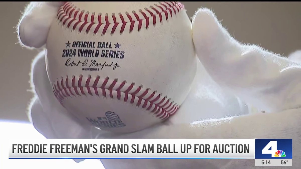 Freddie Freemans World Series grand slam ball up for auction  NBC Los Angeles [Video]