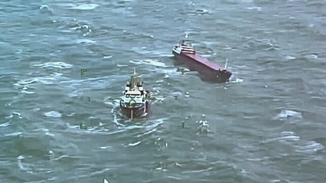 Video: Dutch Coast Guard Rescues Drifting Cargo Ship in North Sea Storm [Video]