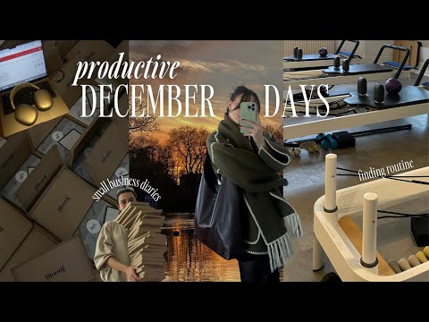 productive december days | finding routine in my new home, small business diaries [Video]