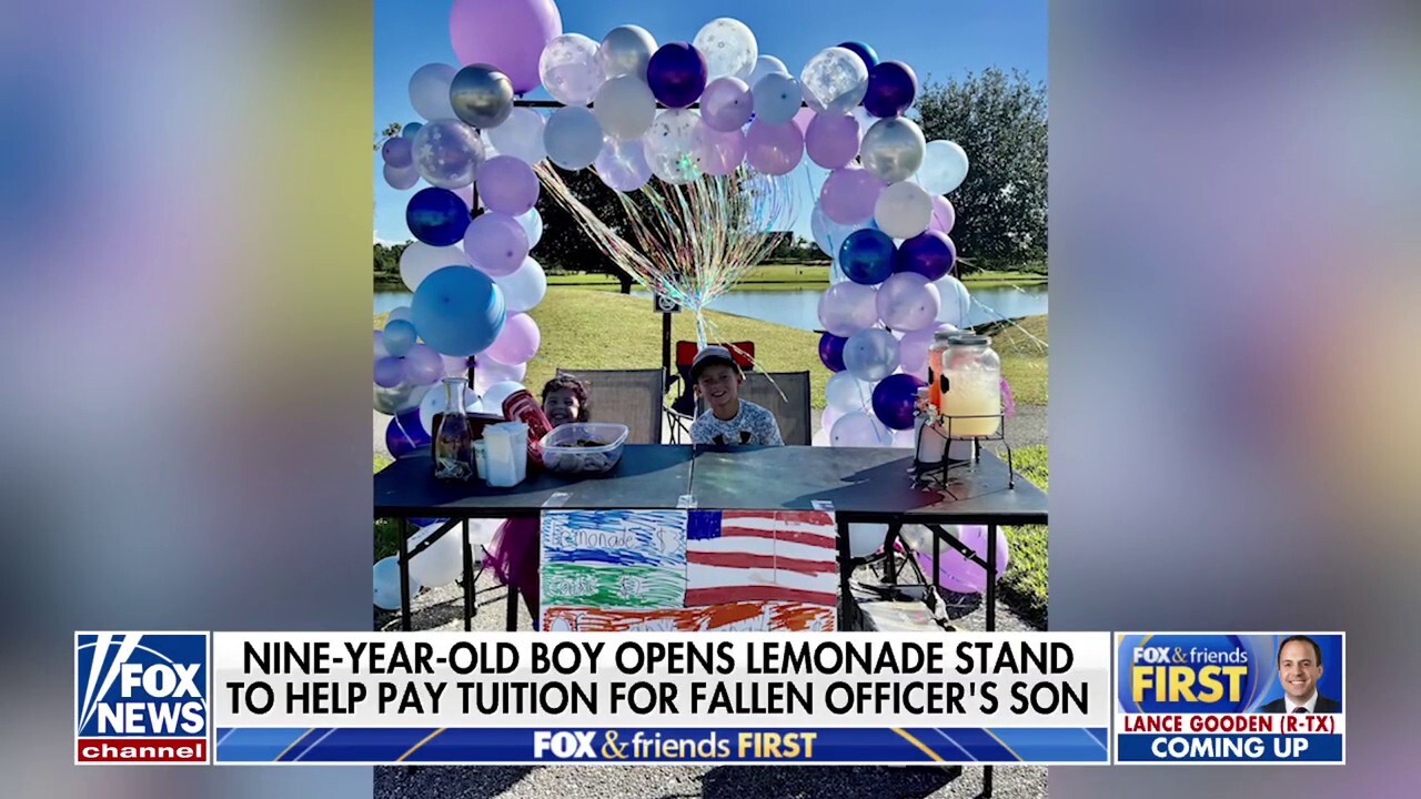 Florida boy opens lemonade stand to cover daycare tuition for fallen officer’s son: ‘What Jesus would do’ [Video]