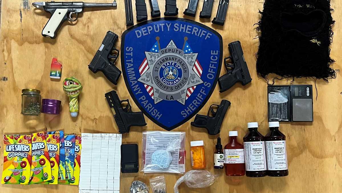 St. Tammany detectives find stolen guns, illegal drugs [Video]