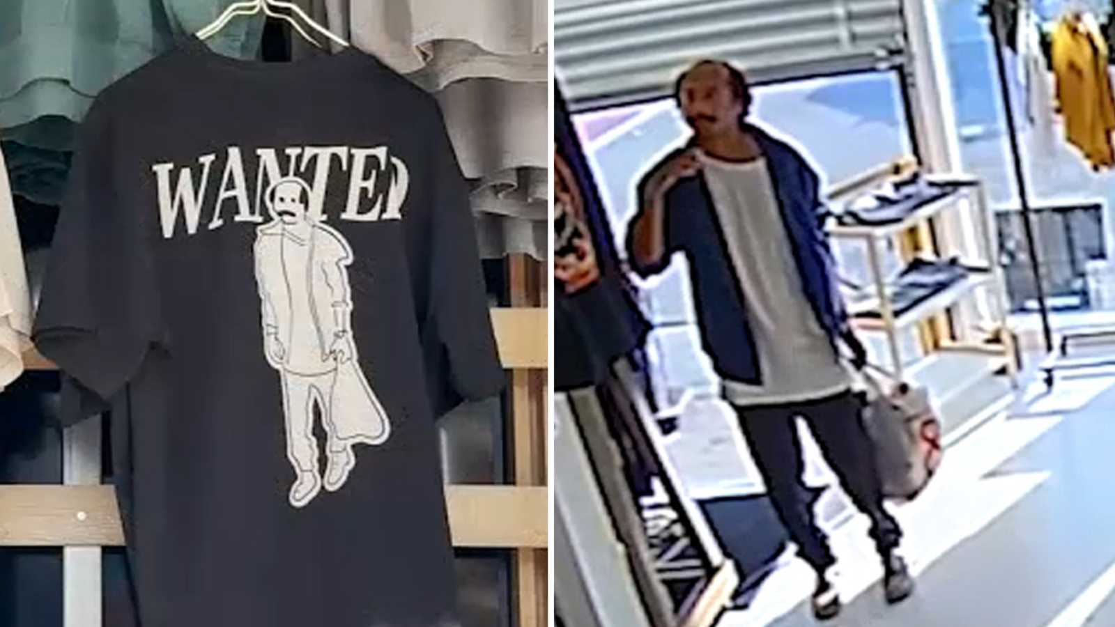 Venice clothing store owner creates new ‘Wanted’ T-shirt line featuring photo of man caught stealing from shop [Video]