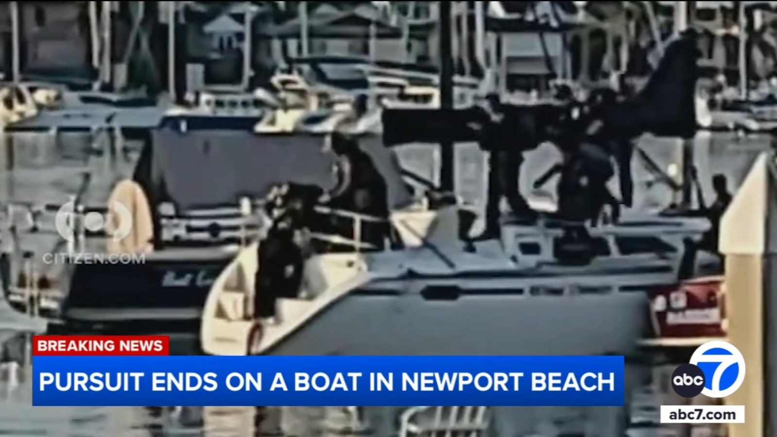 Suspect in custody after chase ends on boat at Balboa Island in Newport Beach [Video]