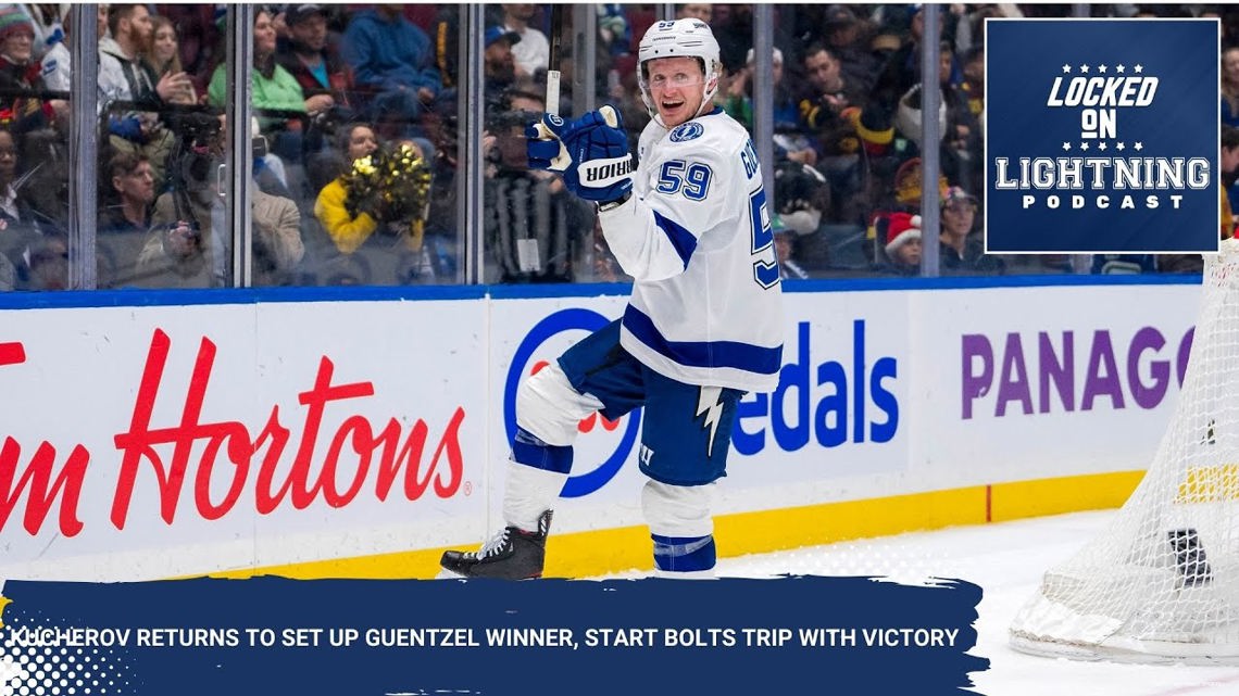 Kucherov Returns to Set Up Guentzel Winner, Start Bolts Trip With Victory [Video]