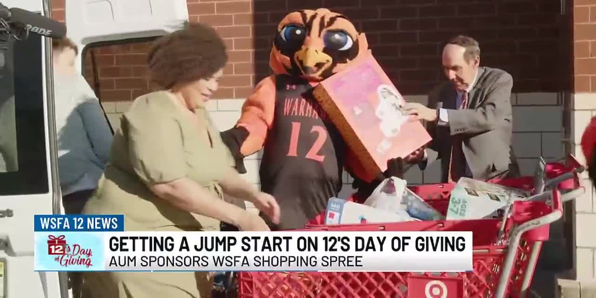 AUM sponsors shopping spree for 12’s Day of Giving [Video]