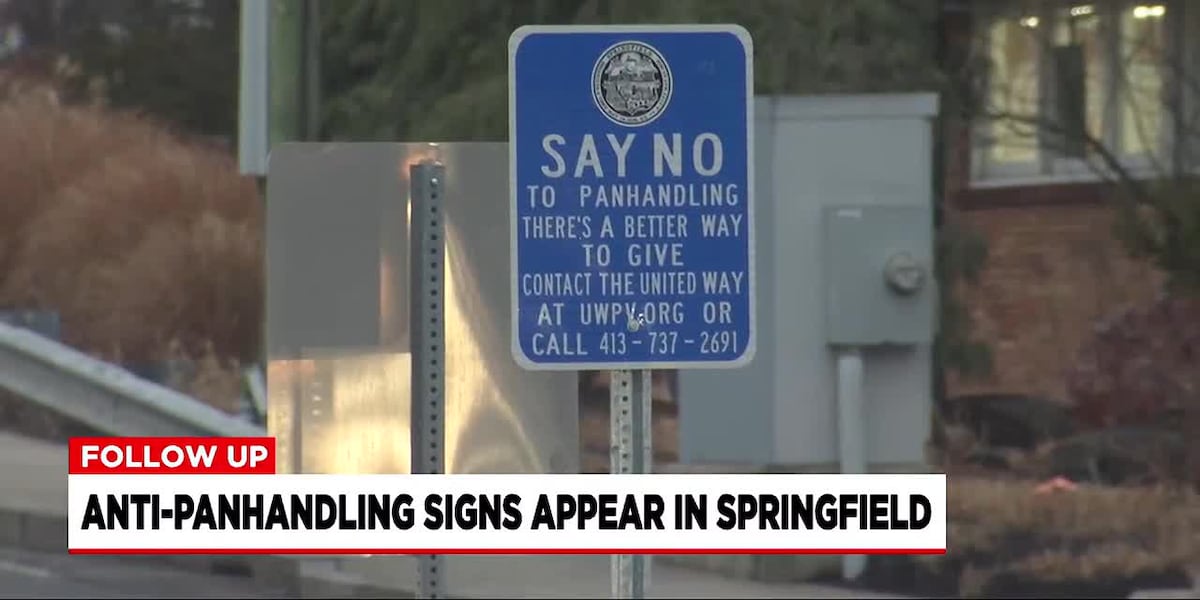 Anti-panhandling signs starting to be installed across Springfield [Video]