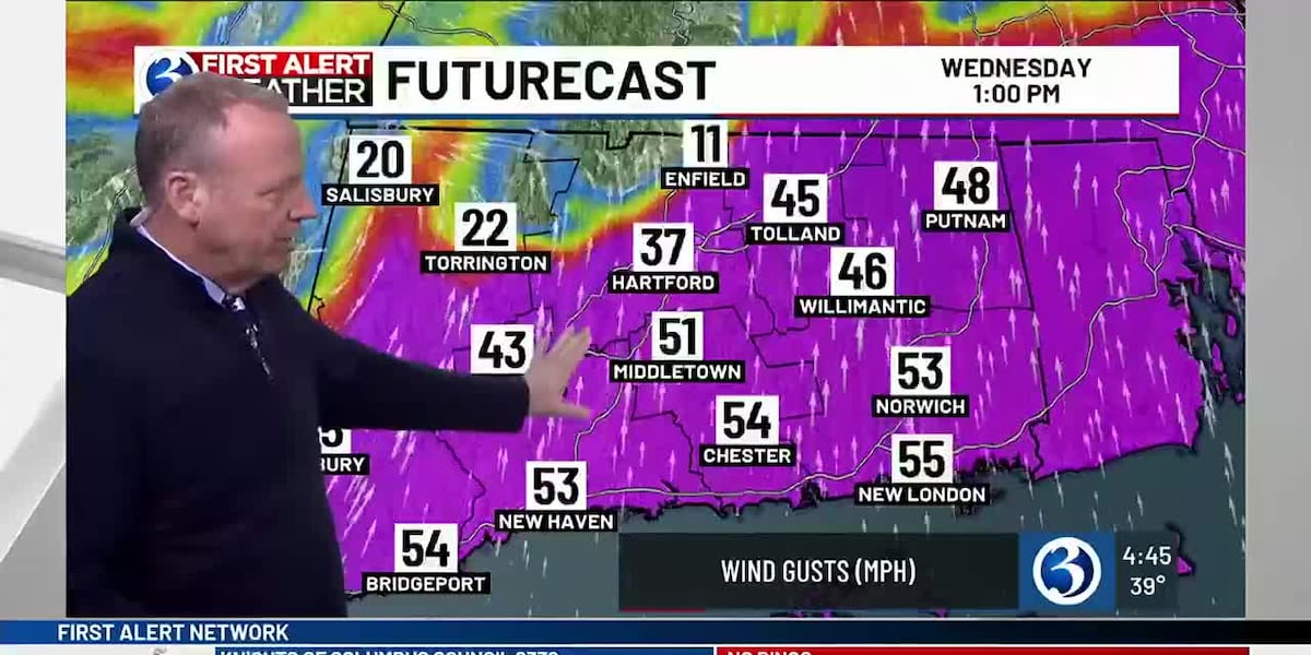 FORECAST: Today is a First Alert Weather Day for heavy rain and damaging wind gusts [Video]