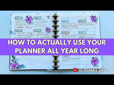 How To Use Your Planner All Year Long [Video]