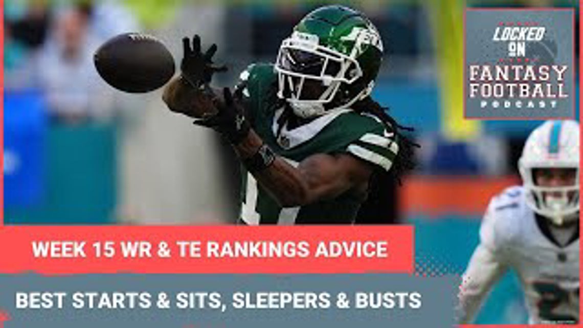 Fantasy football Week 15 WR and TE rankings: BEST starts for your lineups, sleepers, sits and busts [Video]