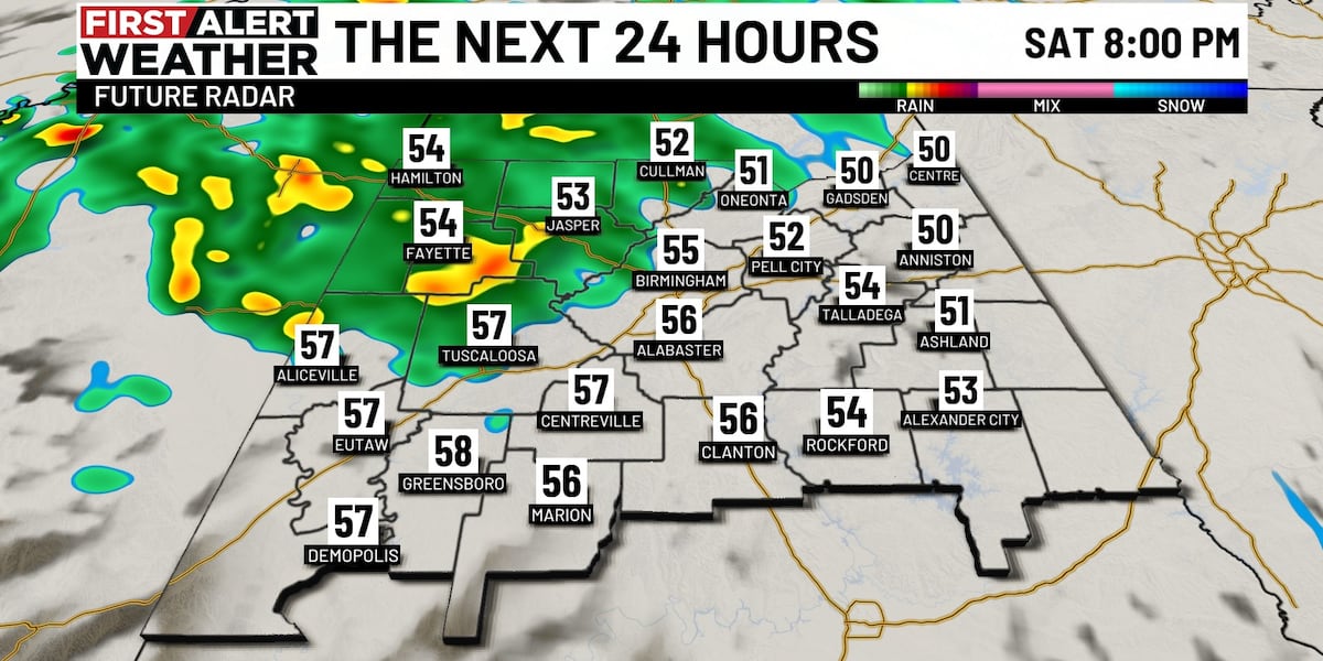 First Alert Weather: Showers tonight into Sunday morning [Video]