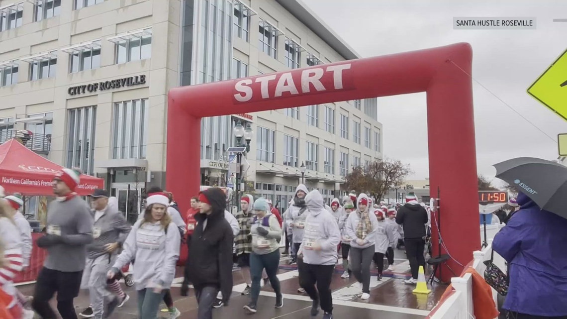 Santa Hustle brings holiday spirit to Roseville for a cause [Video]