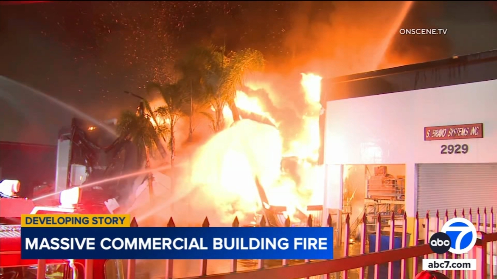 Large fire rips through fiberglass manufacturing business in Commerce [Video]