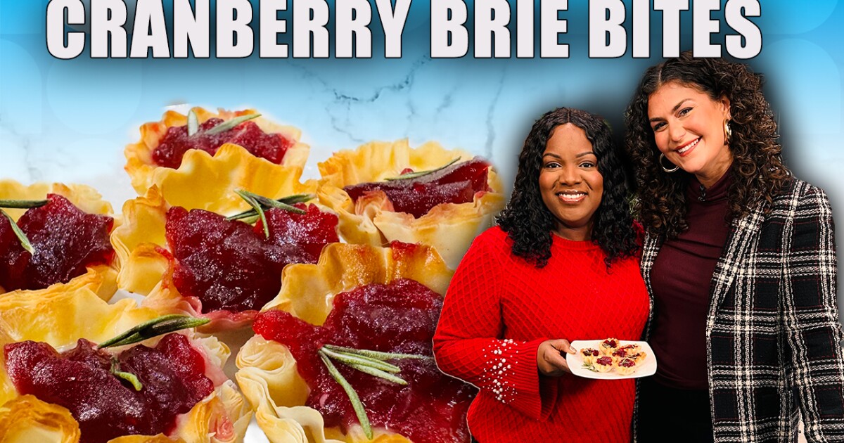 Make Cranberry Brie bites with Kristin [Video]