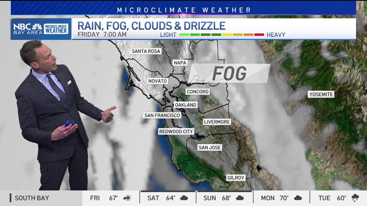 Early fog and how much rain starting Saturday  NBC Bay Area [Video]