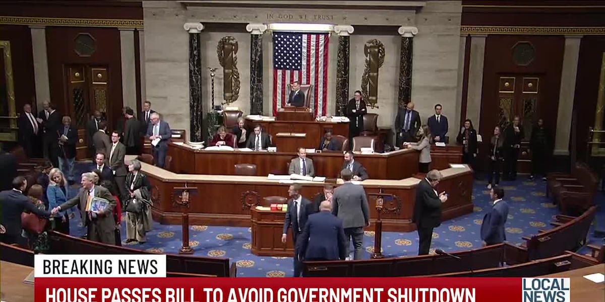 House approves funding bill and sends to Senate hours before government shutdown deadline [Video]