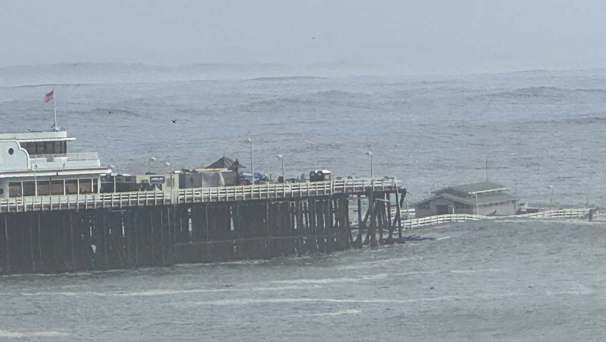 Santa Cruz Wharf collapses during repair project, 3 rescued [Video]