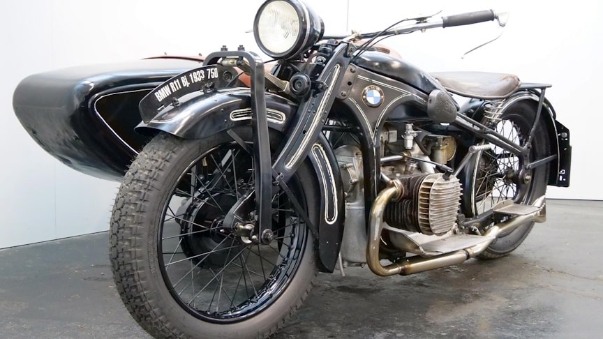 1933 BMW R11 Combination 740cc 2 Cyl Sv Starting Up [Video]