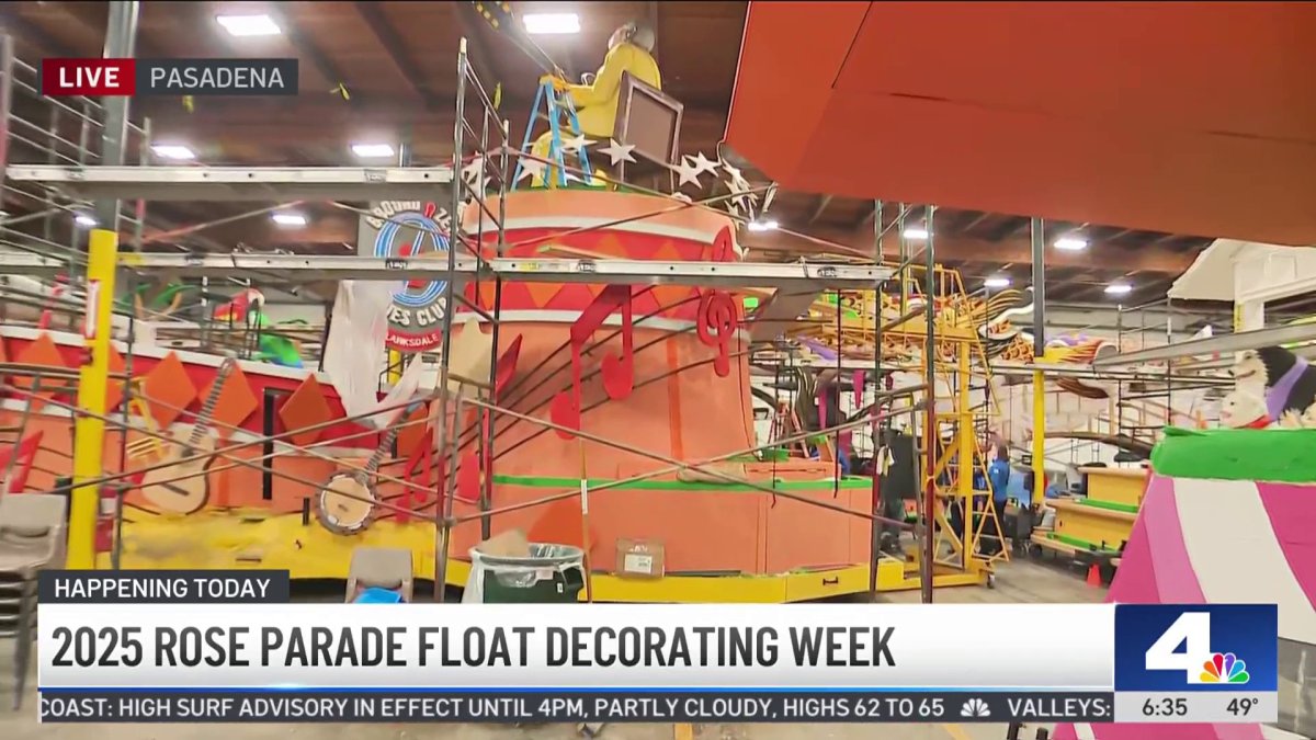 2025 Rose Parade float decorating week  NBC Los Angeles [Video]