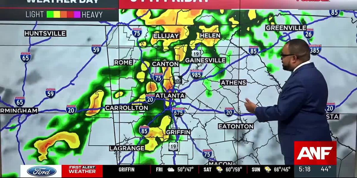 FIRST ALERT WEATHER DAY: Rain this evening through Sunday [Video]