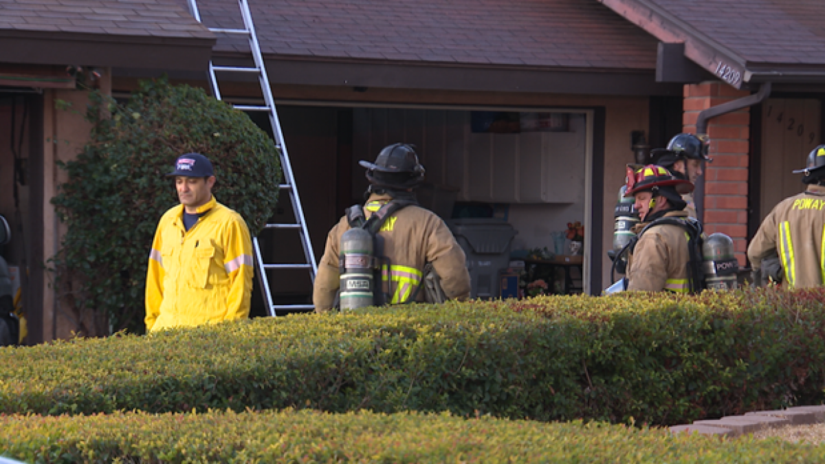 Residential fire displaces two families in Poway  NBC 7 San Diego [Video]