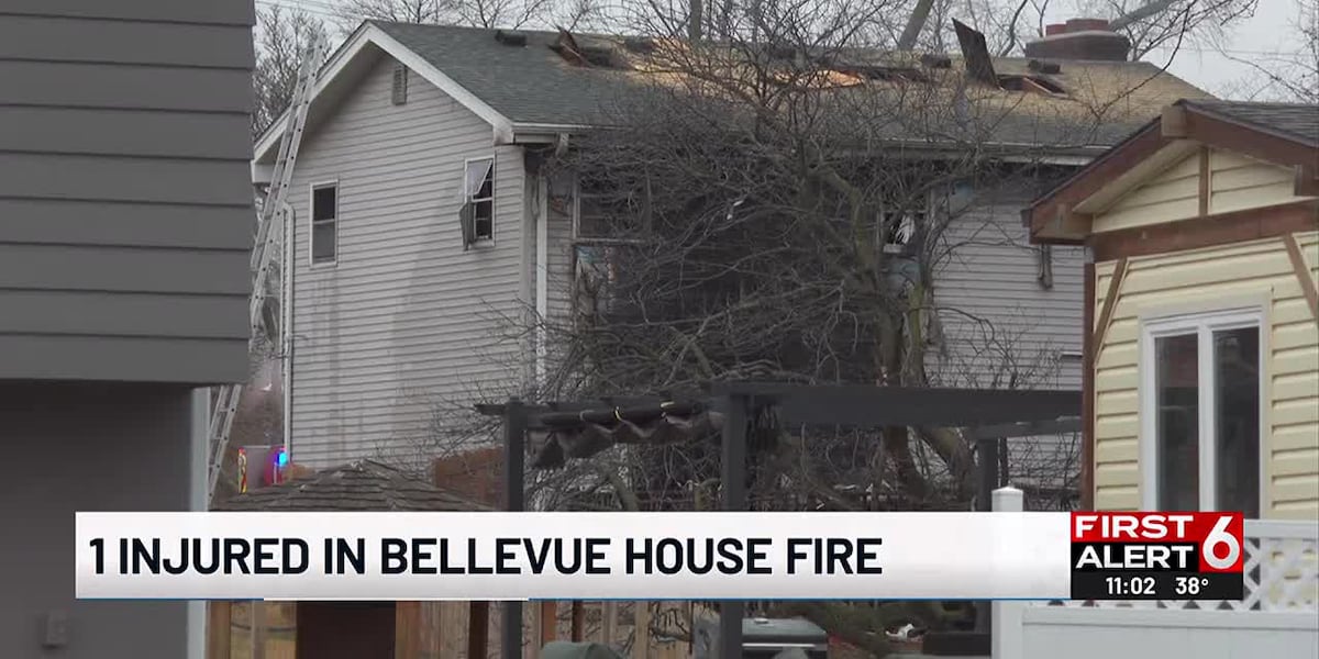 Bellevue family displaced, one hospitalized after house fire [Video]