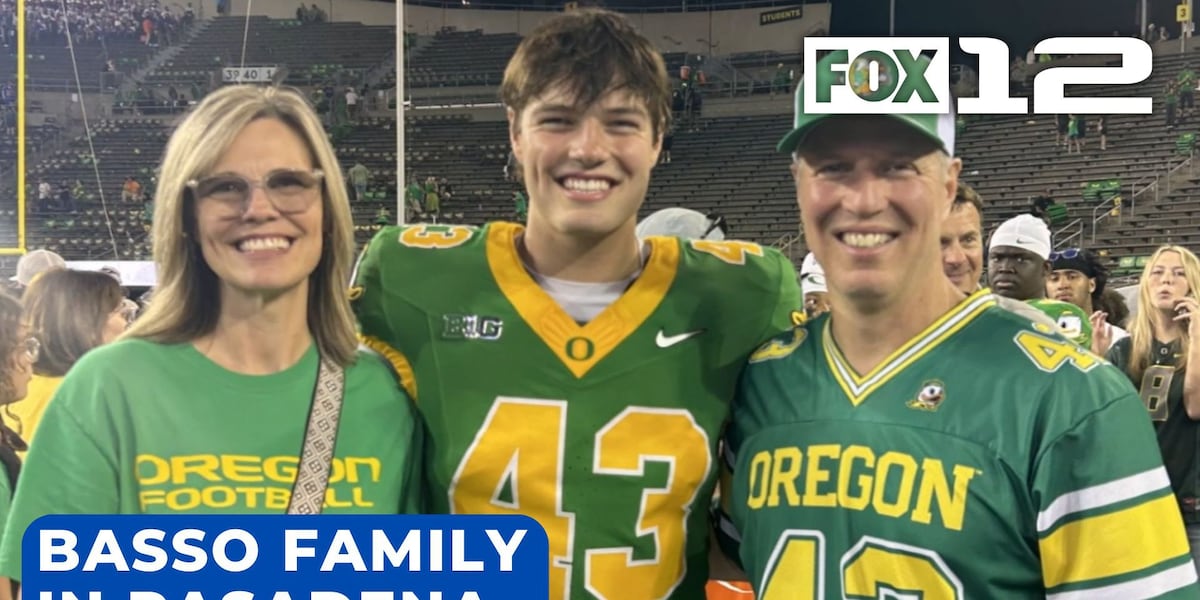 Lake Oswego family to watch son play in first Rose Bowl game for Oregon Ducks [Video]