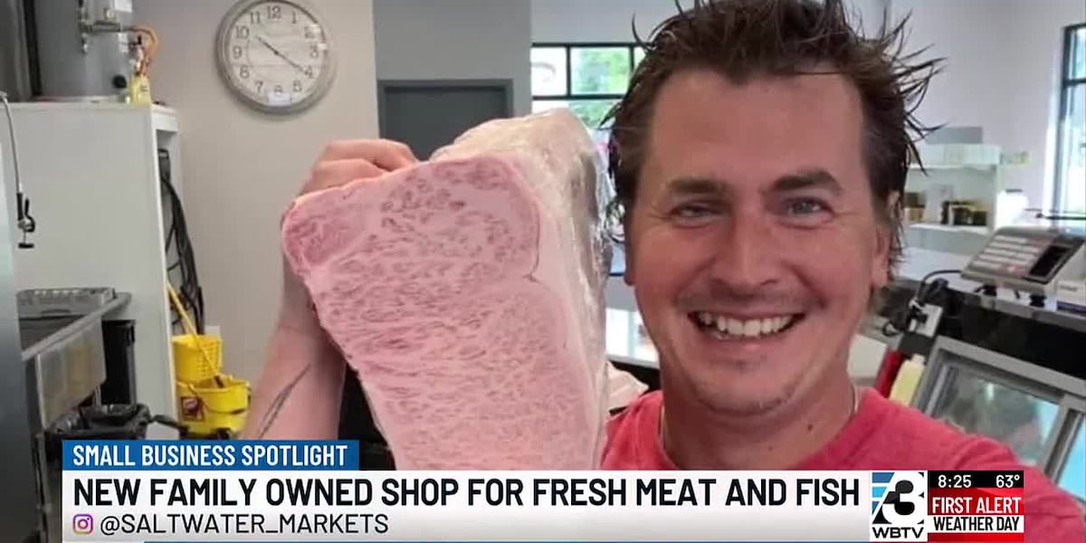 Small Business Spotlight: Saltwater Markets offers fresh meat and seafood [Video]