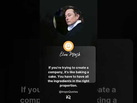 "Elon Musk’s Recipe for Success: The Right Ingredients Matter" [Video]