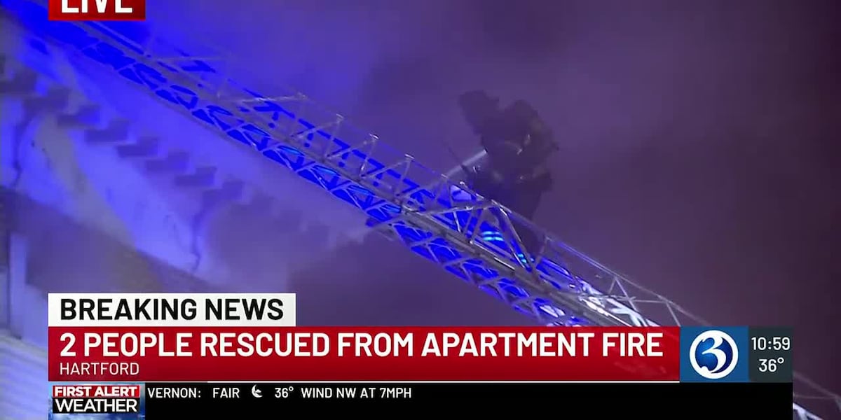 Daring rescues made after apartment fire in Hartford, scene described as hectic by fire officials [Video]