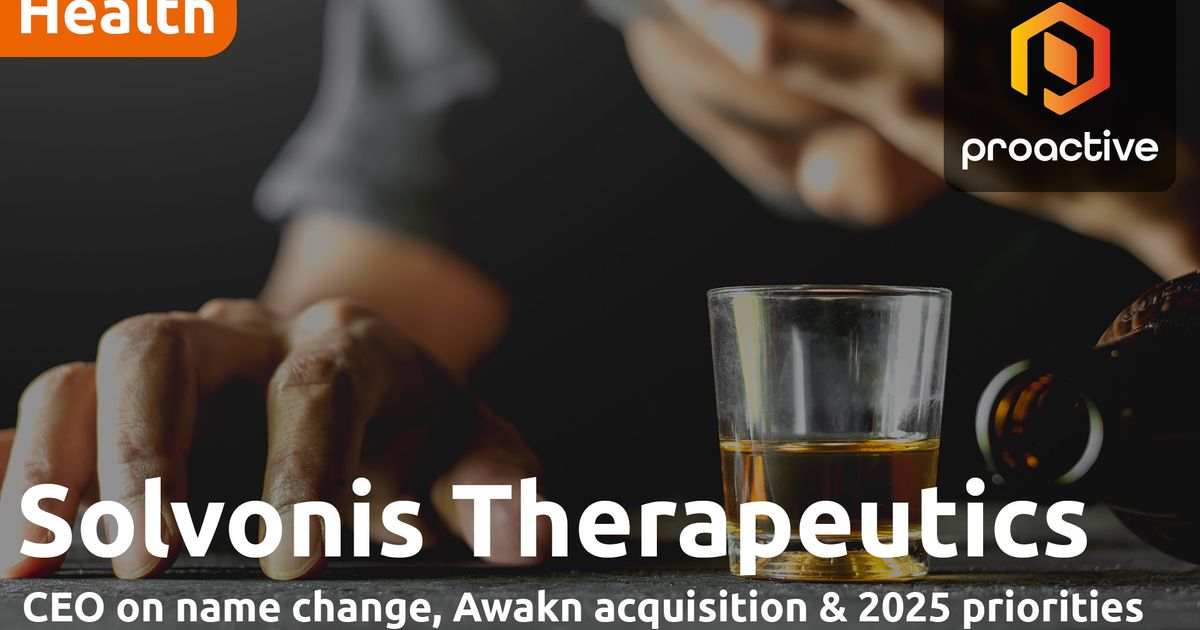 Solvonis Therapeutics CEO on name change, Awakn acquisition and 2025 priorities [Video]