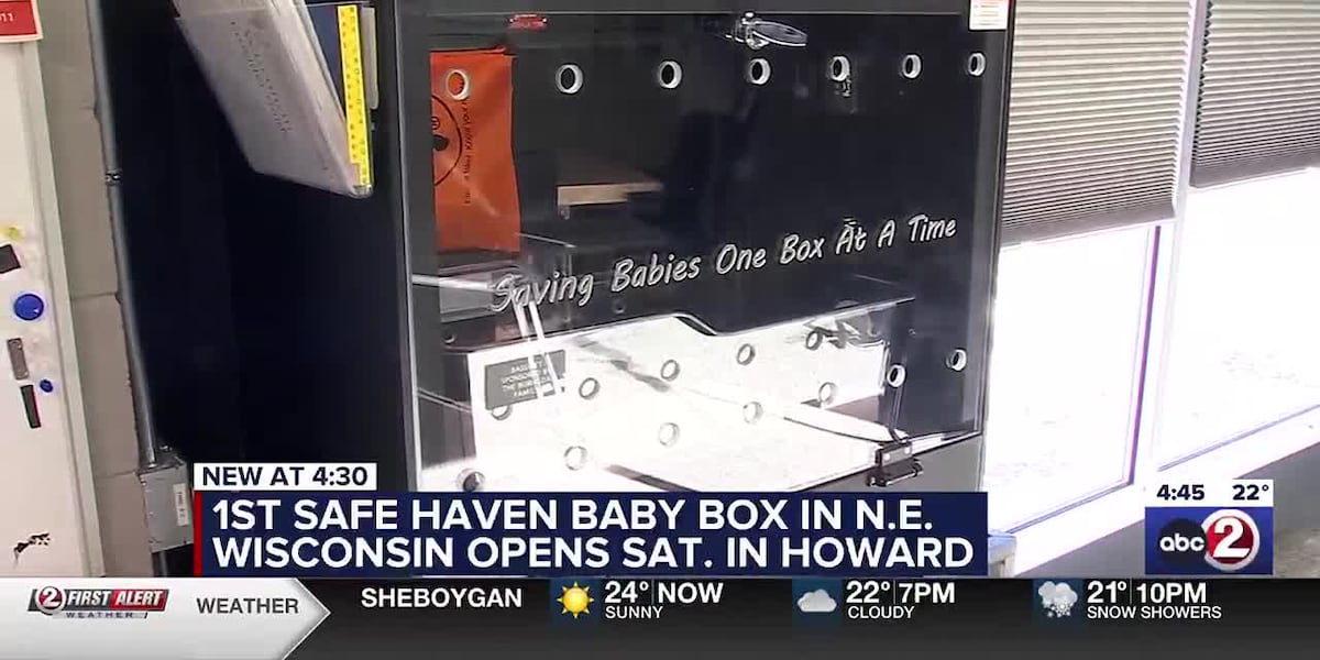 INTERVIEW: First Safe Haven Baby Box in NE Wisconsin to open Saturday in Howard [Video]