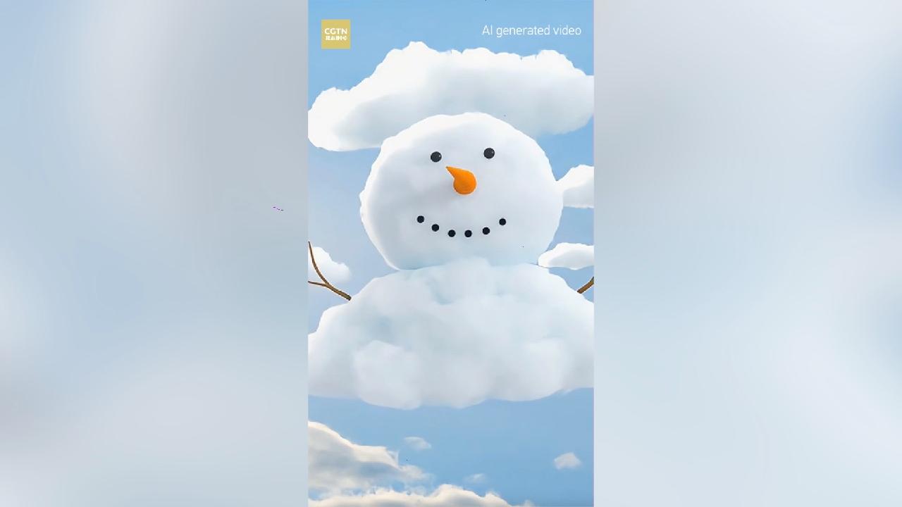 Build a big snowman out of clouds! [Video]