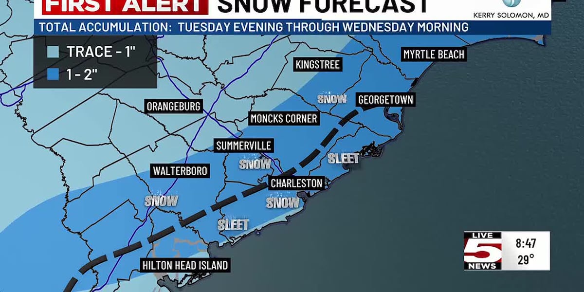 FIRST ALERT: Heres when to expect winter weather in the Lowcountry [Video]