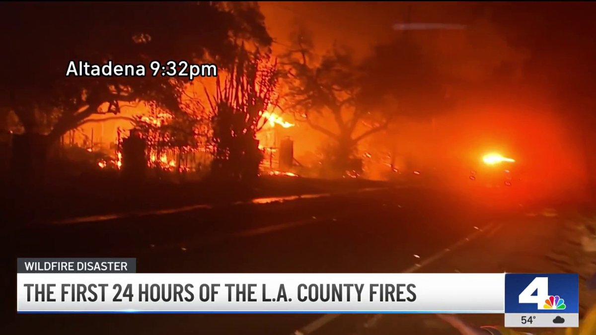 A look back at the first 24 hours of destruction of the LA County fires  NBC Los Angeles [Video]