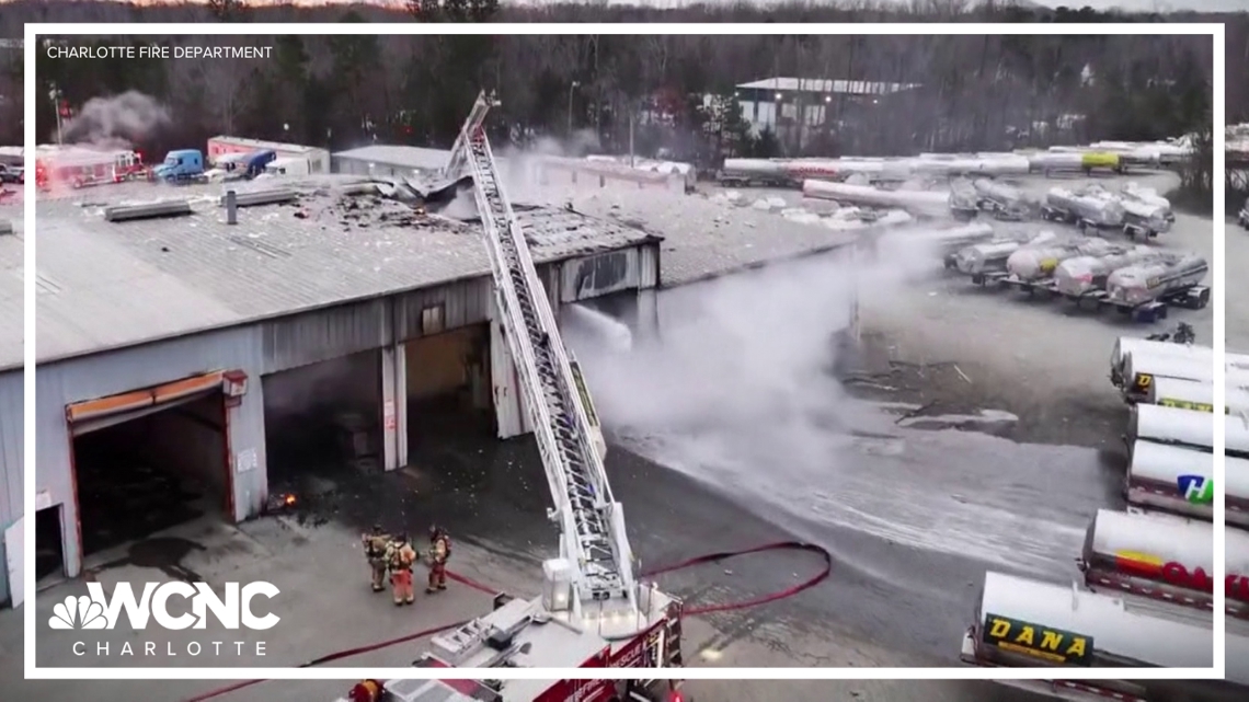 Crews battle chemical fire at Charlotte company [Video]