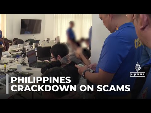 Gambling crackdown: Philippine police raid underground businesses [Video]